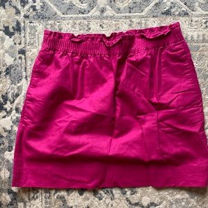 j Crew raspberry skirt